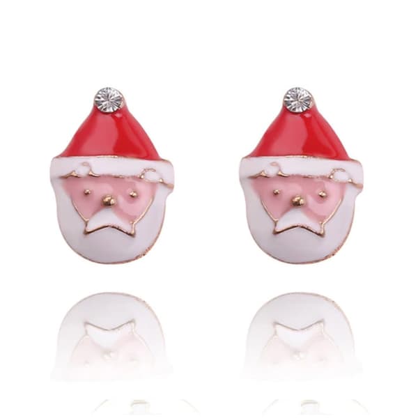 Örhängen till Jul i Guld Färg med Tomte - Julklapp