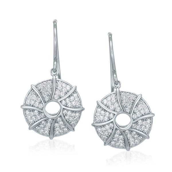 Örhänge för kvinnor i 925 Sterling Silver - ORPHELIA - ZO-5169 - Stud - Chip - Cubic Zirconia