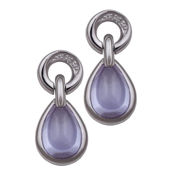 Silverörhänge - ORPHELIA - Zirkonium - Lavendel