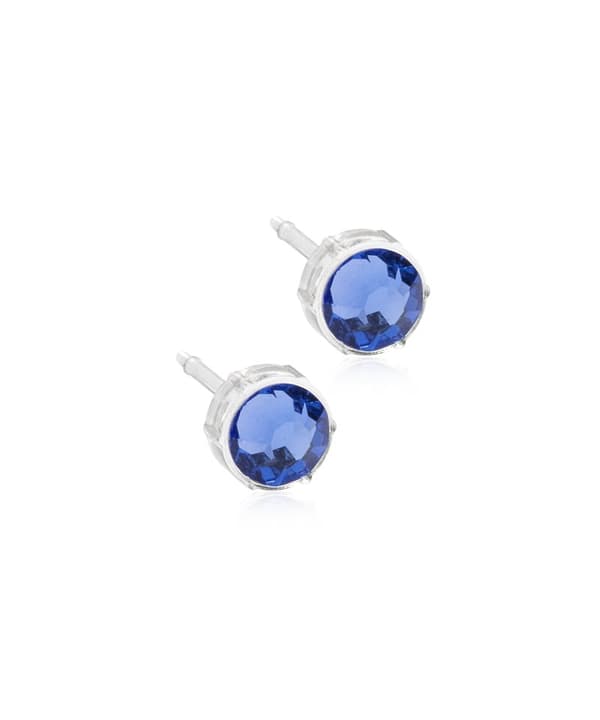 Blomdahl Örhänge MP BEZEL BLUE VIOLET 6 MM