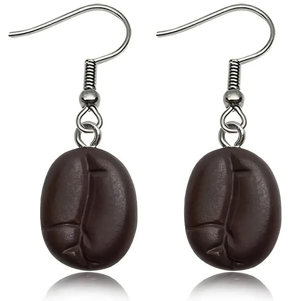 Earrings - Coffeebeans - Resin