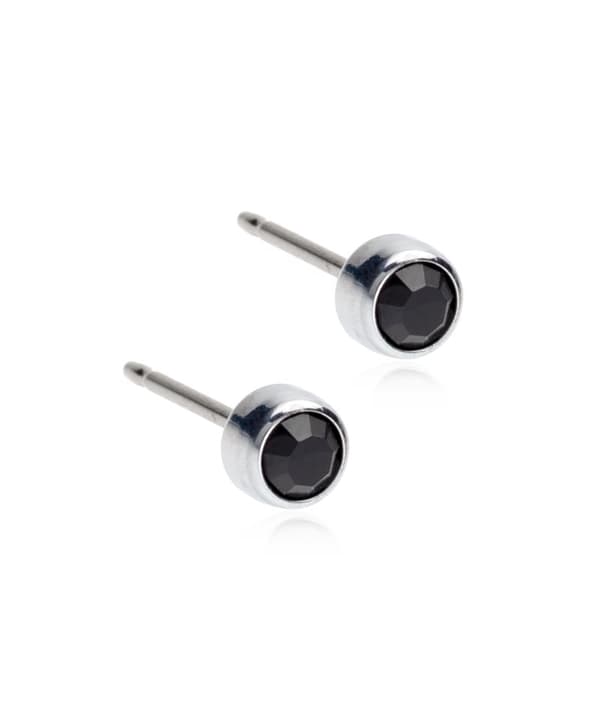 Blomdahl örhänge ST Bezel 4mm, Black