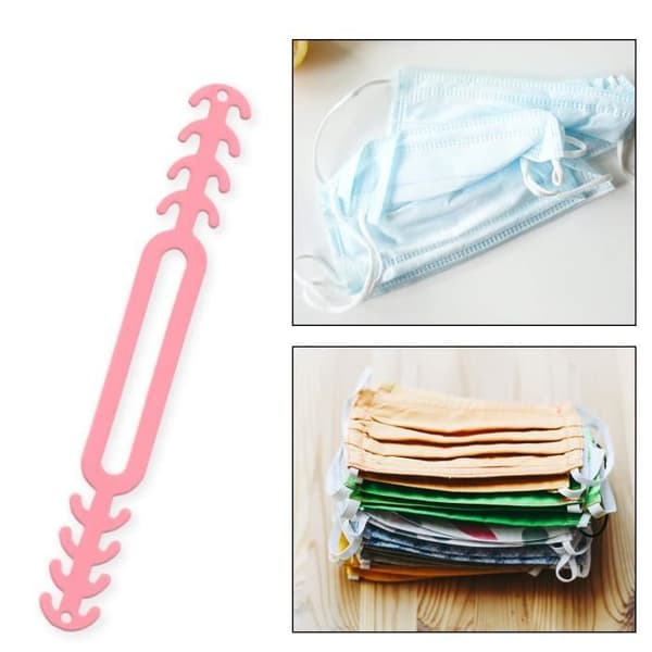 WedDecor Pink Face Mask Extension Öronskydd med 4 justerbara remskydd Klämma för cykelhållare,...