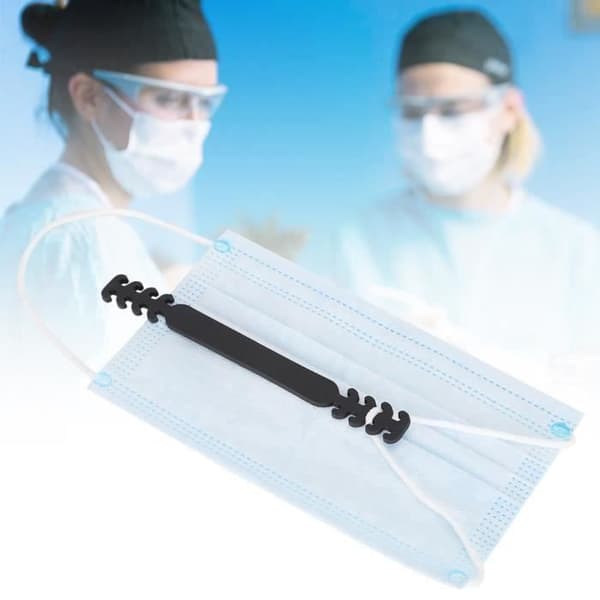 UD PUY 30 st Non-Slip Justerbar Gummi Öronförlängning Krok Mask Spänne Rem