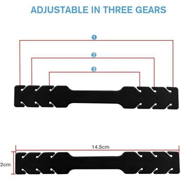 Mask Strap Extenders - Glife - Svart - 20st - Silikon öronkrok - Resemask