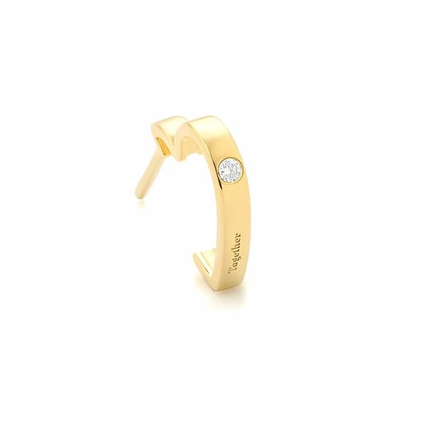 Øreringe til kvinder Secrecy I8505CDAW7900 Sterling sølv 1,5 cm