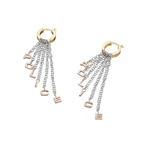 POLICE PJ25596ESSGRG - Earrings Dam (5CM)