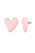 Miniatyrbild 1 av 4: Stud Örhängen i Rostfritt Stål i Form av Hjärtan / Heart - Rosa