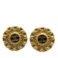 Pikkukuva 1 / 7: Pre-owned Chanel Gold Plated CC Clip On Earrings Gold