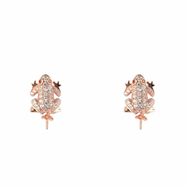 Øreringe til kvinder Lancaster JLA-EAR-FROG-2 1,2 cm