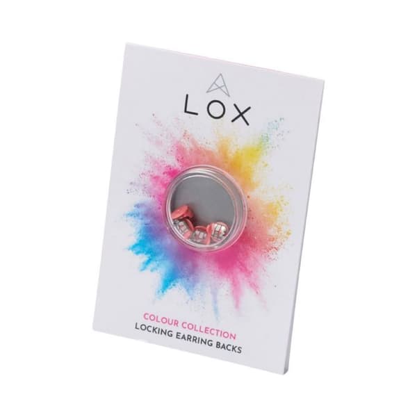 Örhängen - ABIJOUX - LOX - Säkert spänne - Allergivänligt - Rosa färg