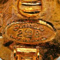 Miniatyrbild 3 av 6: Pre-owned Chanel Gold Plated CC Round Clip On Earrings Gold
