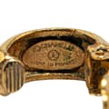 Miniatyrbilde 4 av 7: Pre-owned Chanel Gold Plated Half Hoop Logo Clip On Earrings Gold