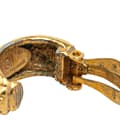 Miniatyrbilde 5 av 7: Pre-owned Chanel Gold Plated Half Hoop Logo Clip On Earrings Gold
