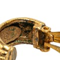 Miniatyrbilde 6 av 7: Pre-owned Chanel Gold Plated Half Hoop Logo Clip On Earrings Gold