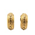 Miniatyrbilde 1 av 7: Pre-owned Chanel Gold Plated Half Hoop Logo Clip On Earrings Gold