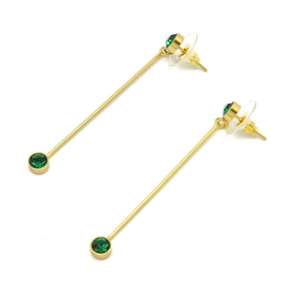 Örhängen - Swarovky - Den goda stjärnan - Swarovski-kristaller - Metall - Grön