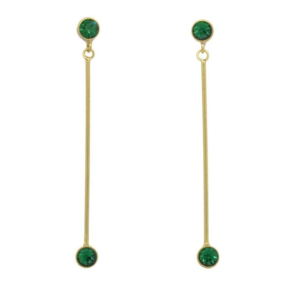 Örhängen - Swarovky - Den goda stjärnan - Swarovski-kristaller - Metall - Grön
