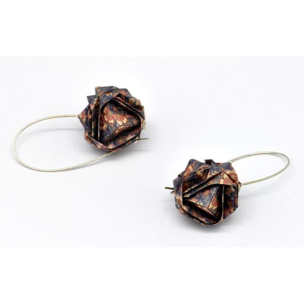 Örhängen - The Cocotte - Origami Boll Lila - Silverfärgad Metall - Unisex - Vuxen