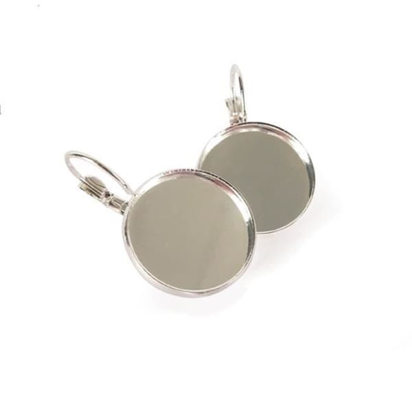 Leverback örhängen - DTM - Silver - Metall - 19,6 mm - Blandat