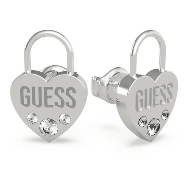 Örhängen - GUESS - Lock Me Up UBE20054 - Rostfritt stål - Swarovski kristaller - Silver