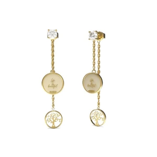 Örhängen - GUESS - JUBE01444JWYGT-U - Rostfritt stål - Guld - Zirconia