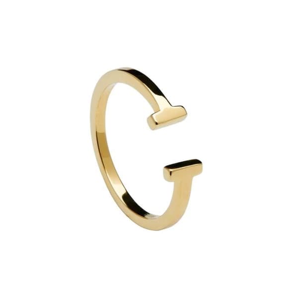 P D Paola 925 Sterling Silver Guldpläterad Essentials Ring AN01-003-12