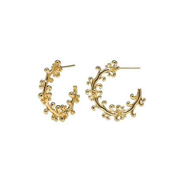 P D Paola 925 Sterling Silver Guldpläterade LaPlage örhängen AR01-059-U