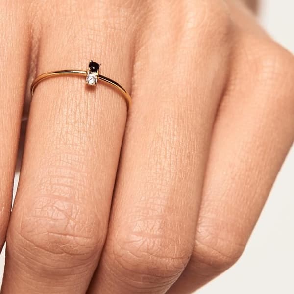 P D Paola 925 Sterling Silver Guld Färg CityPlay Ring AN01-106-12