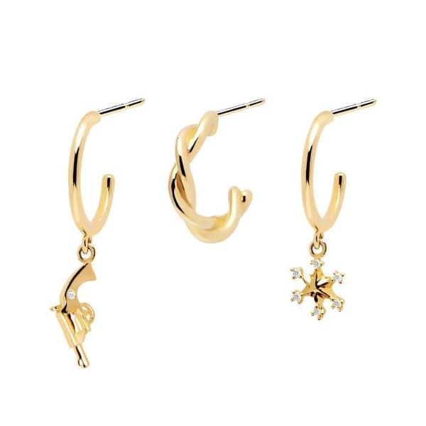 P D Paola 925 Sterling Silver Guldpläterad Arizona presentset BU01-003-U