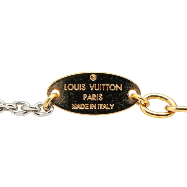 Pre-owned Louis Vuitton Gold Plated Logomania Earrings Gold
