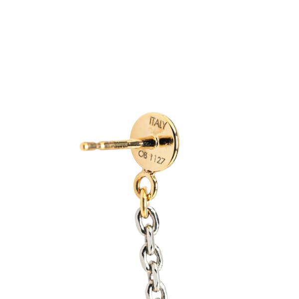 Pre-owned Louis Vuitton Gold Plated Logomania Earrings Gold