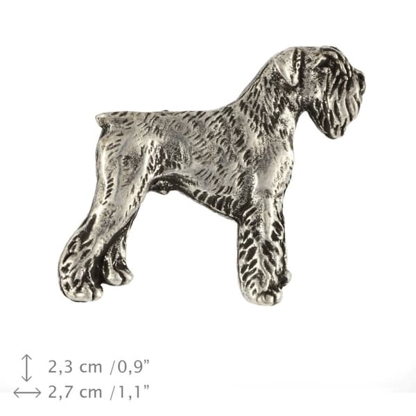 Schnauzer, Schnauzer - hängande örhängen med hundar, fina smycken till en hundmamma, en present till en tjej från Art-Dog