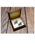 Miniatyrbillede 4 af 4: Polsk Lowland Sheepdog, PON I - hængende øreringe med hunde, dejlige smykker til en hundemor, en gave til en pige fra Art-Dog