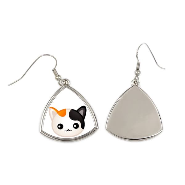 Japansk bobtail - elegante gaveøreringe i metal fra Art-Dog