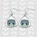 Miniatyrbild 3 av 4: Scottish fold - eleganta presentörhängen i metall från Art-Dog