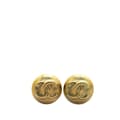 Miniatyrbilde 1 av 5: Pre-owned Chanel Gold Plated CC Clip On Earrings Gold