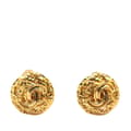 Pikkukuva 1 / 3: Pre-owned Chanel Gold Plated CC Round Clip on Earrings Gold