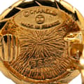 Miniatyrbild 3 av 4: Pre-owned Chanel Gold Plated CC Round Clip On Earrings Gold