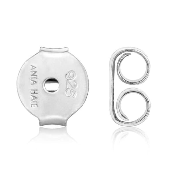 Örhänge Ania Haie rodiada silver kollektion 925m Law Ear We Go dubbel oval ring