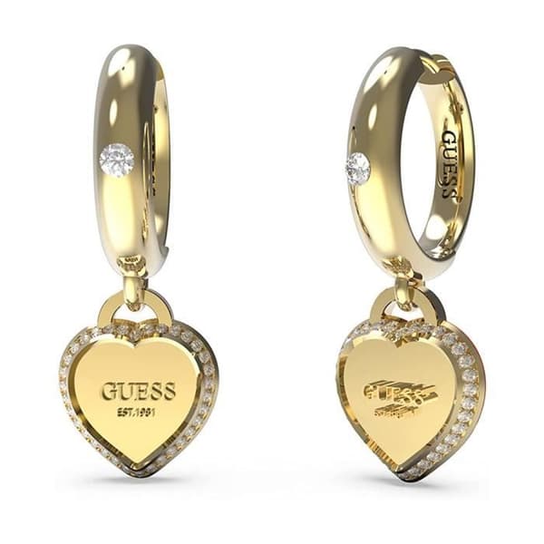 Örhängen - Guess - JUBE01426JWYGTU - Rostfritt stål - Guld färg - Inlagd med stenar