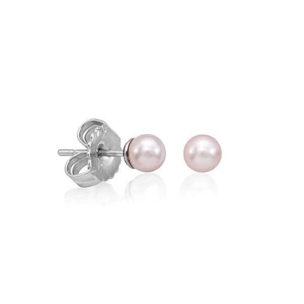 Örhängen - MAJORICA - CIES 4MM - Silver 925 - Kvinna - Klämma - Stud
