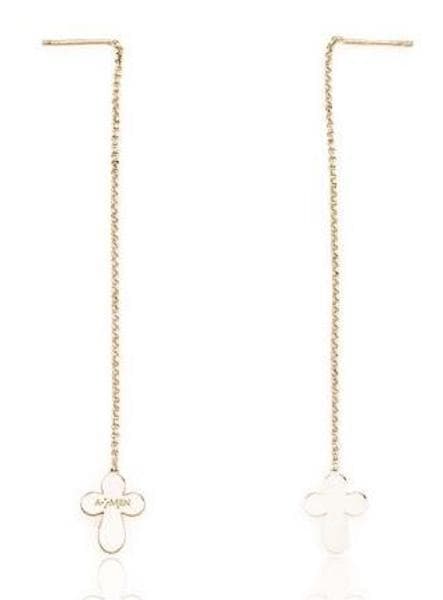 Ladies' Earrings Amen CROCE ROSE GOLD