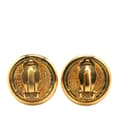 Miniatyrbild 2 av 4: Pre-owned Chanel Gold Plated CC Clip On Earrings Gold
