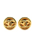 Miniatyrbild 1 av 4: Pre-owned Chanel Gold Plated CC Clip On Earrings Gold