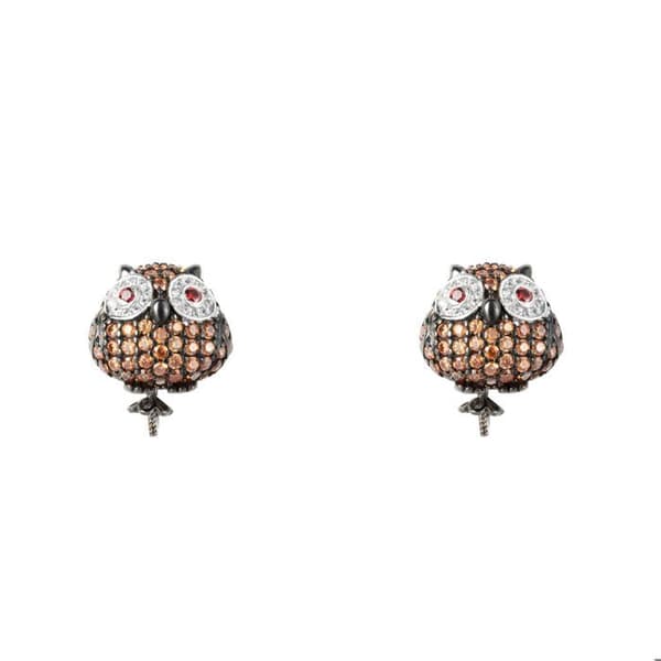 Örhängen - Lancaster - JLA-EAR-OWL-4 - Metall - Hänge - Uggla