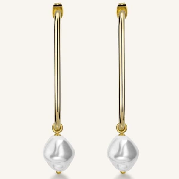 Örhängen - ROSEFIELD - JOYERIA JANE - Guld - Rostfritt stål - Stift/Push-Back