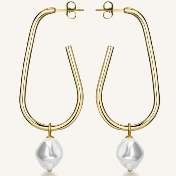 Örhängen - ROSEFIELD - JOYERIA JANE - Guld - Rostfritt stål - Stift/Push-Back