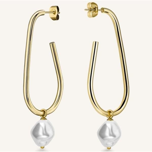 Örhängen - ROSEFIELD - JOYERIA JANE - Guld - Rostfritt stål - Stift/Push-Back