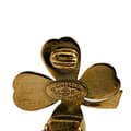 Miniatyrbilde 3 av 3: Pre-owned Chanel Gold Plated Clover Clip on Earrings Gold